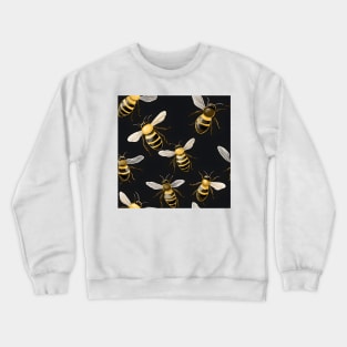 Honeycomb and Bee Pattern 1 Crewneck Sweatshirt